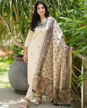 The Soft Breathable Khadi Silk Suit Set