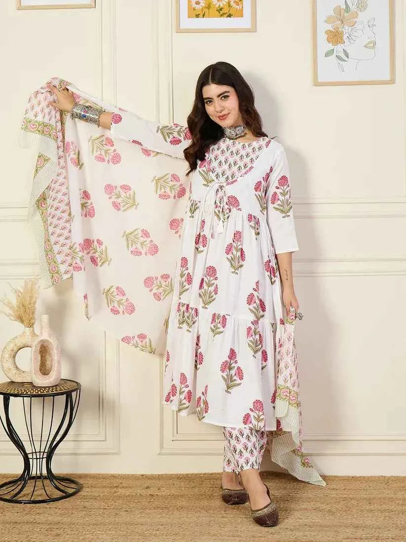 Gulbagh Tiered Anarkali Set