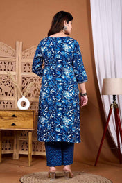 Nilofer Bloom Rayon Suit Set