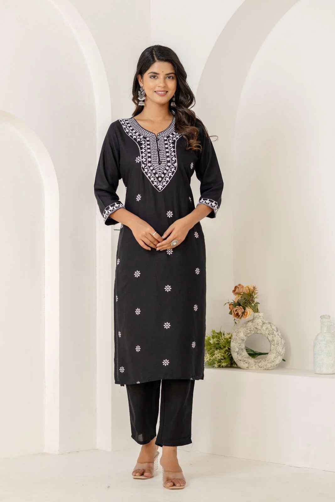Noir Grace Viscose Rayon Suit Set