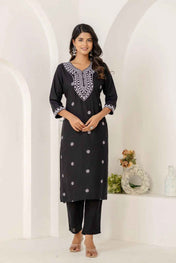 Noir Grace Viscose Rayon Suit Set