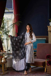 Kota Doria Print Pure Viscose Suit Set