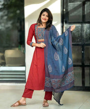 Breezy Cotton Ajrakh Set