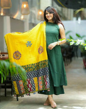 Green Color Kurta Set