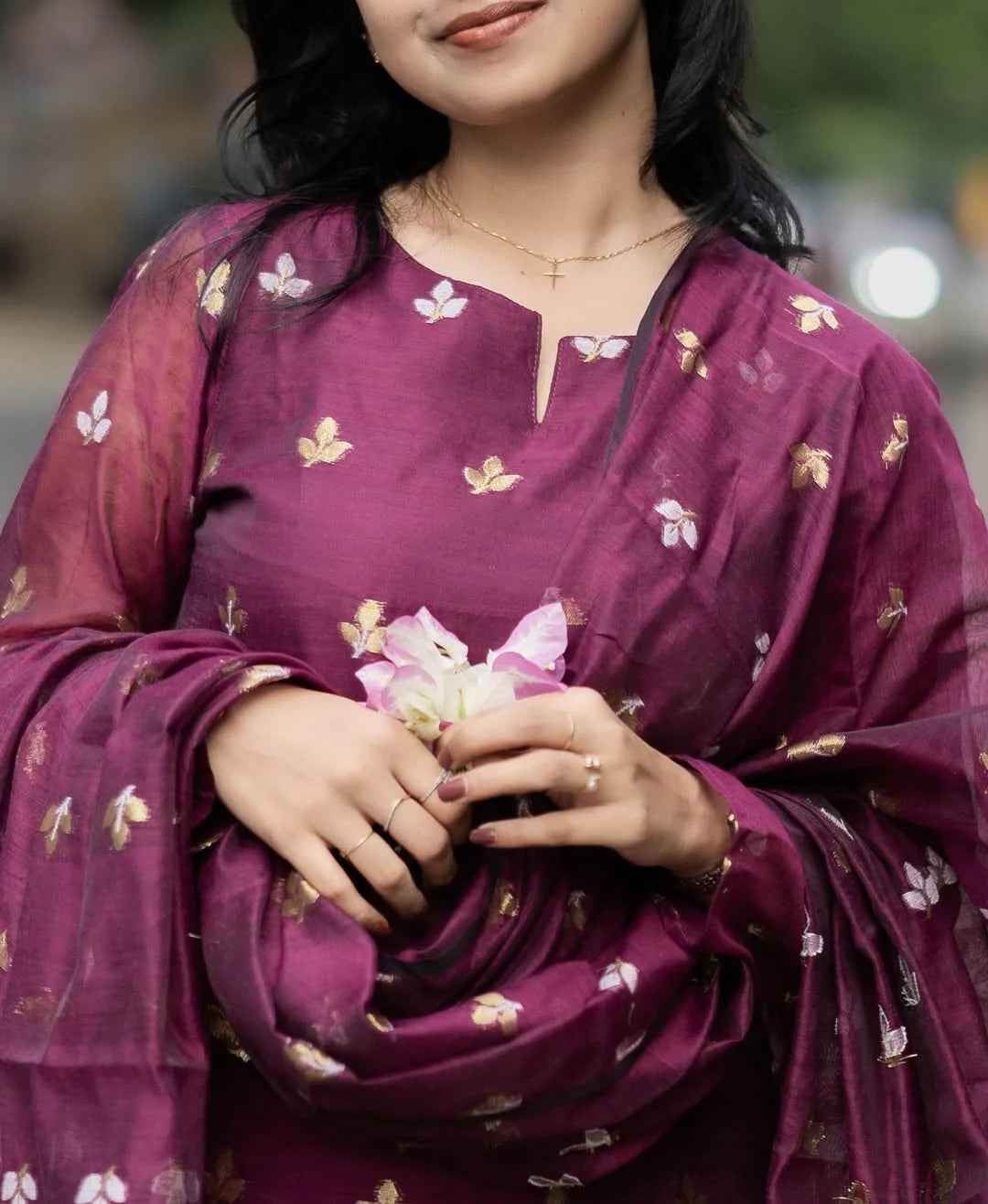 Elegance Maroon Color Kurta Set