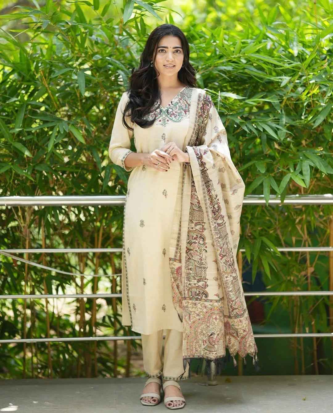 The Soft Breathable Khadi Silk Suit Set