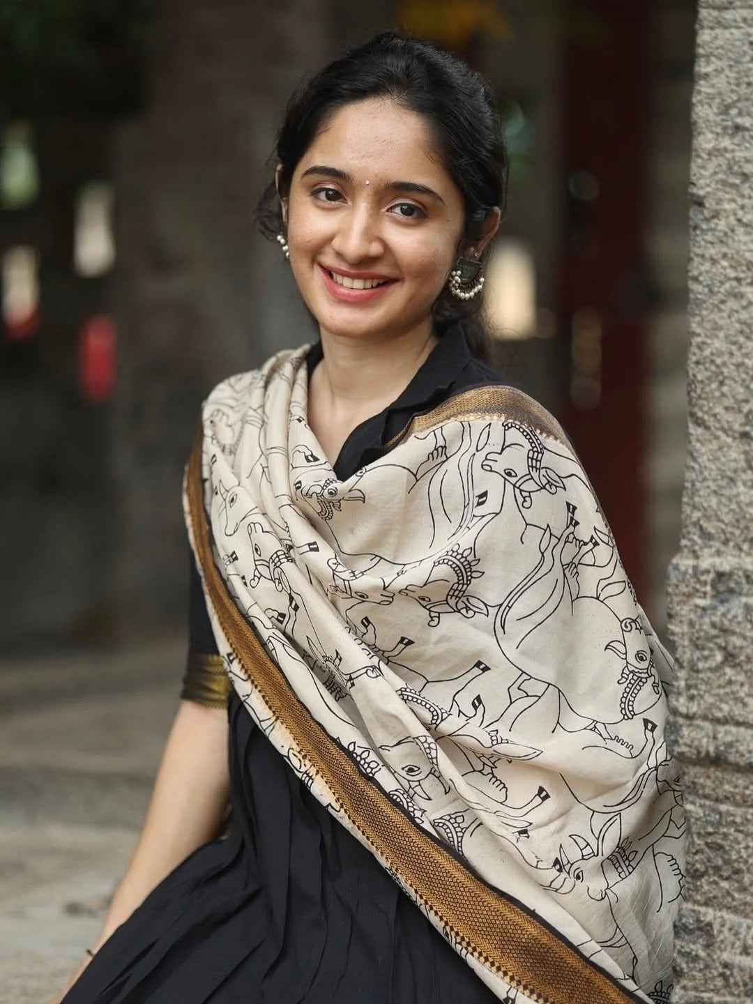 Black Linen Full Kurta Set