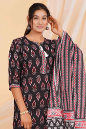 Blossom Noir Viscose Rayon Set