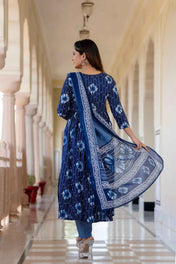 Indigo Blossom Pure Viscose Suit Set