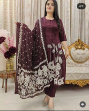 Plum Petals Cotton Suit Set