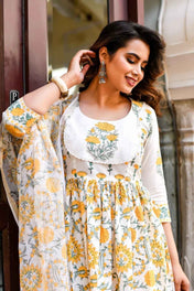 Marigold Sunshine Pure Viscose Suit Set