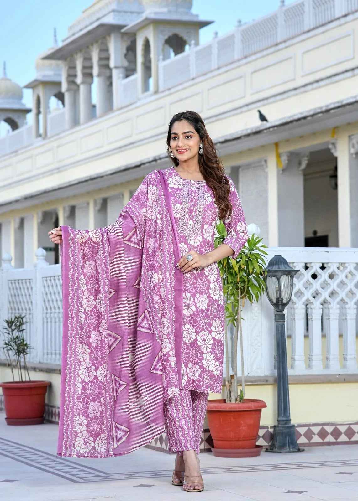 Aafreen Cotton Straight Suit Set