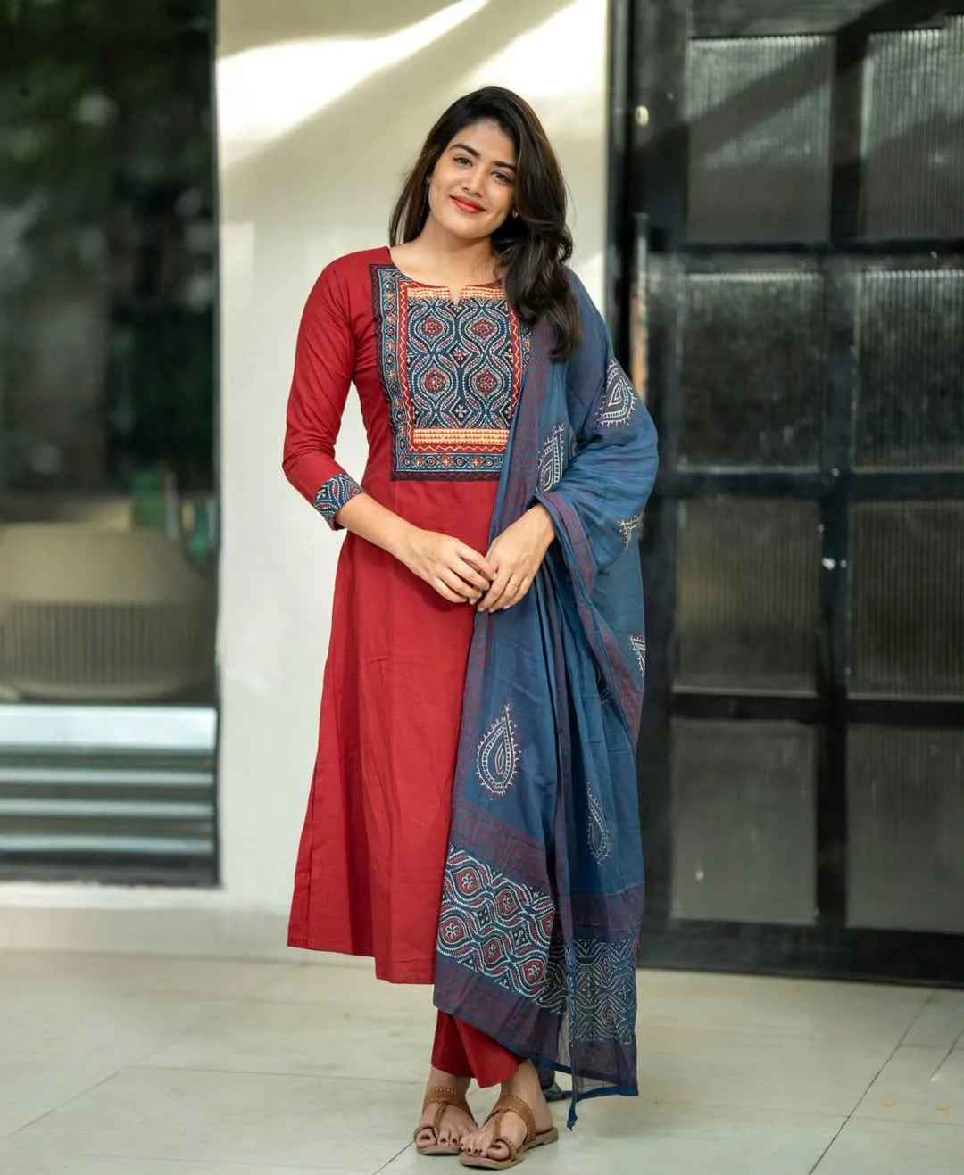 Breezy Cotton Ajrakh Set