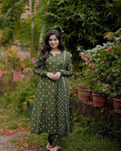 Bandhani Handblock A-line Kurta Set