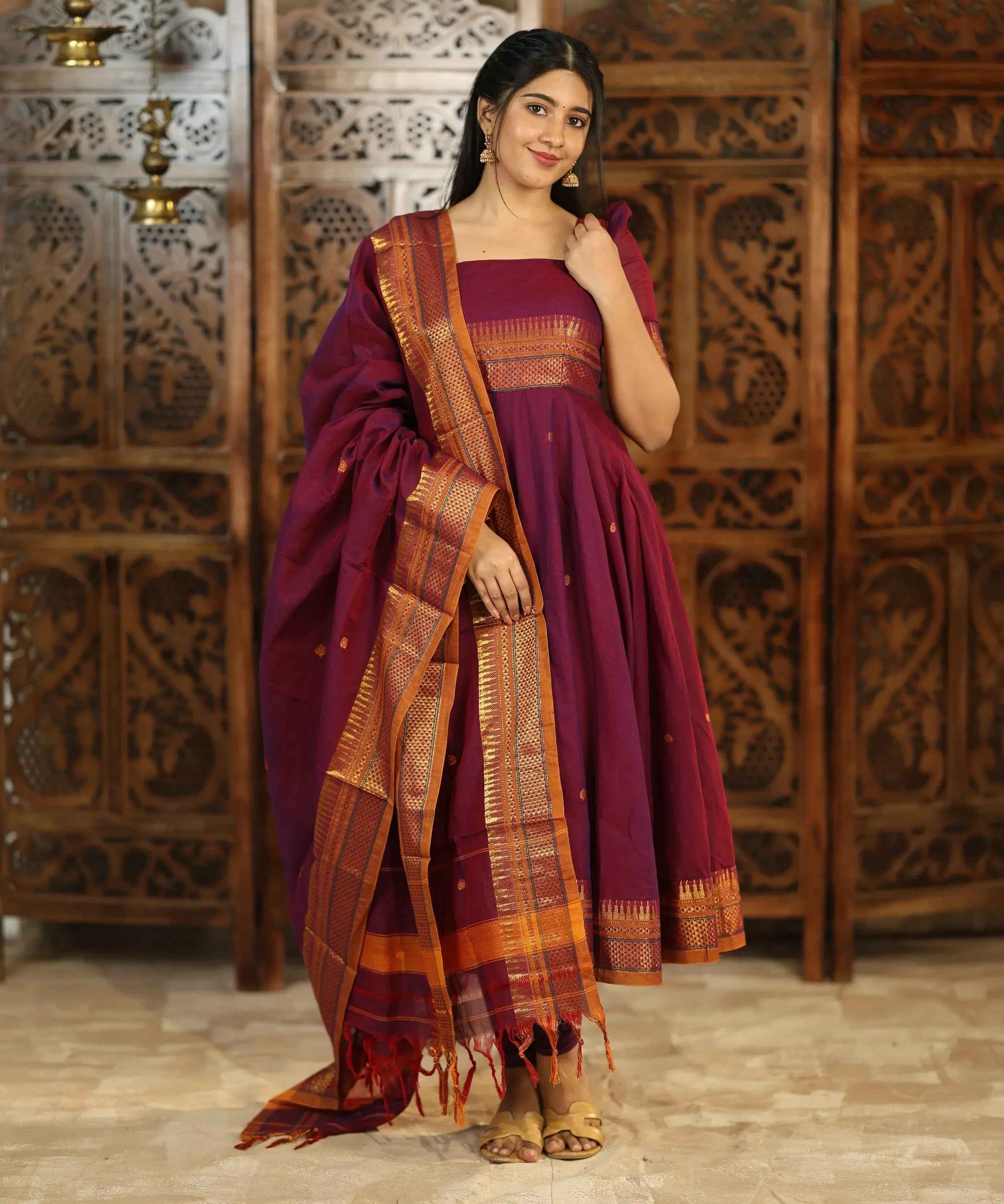 Yamuna Pure Cotton Anarkali