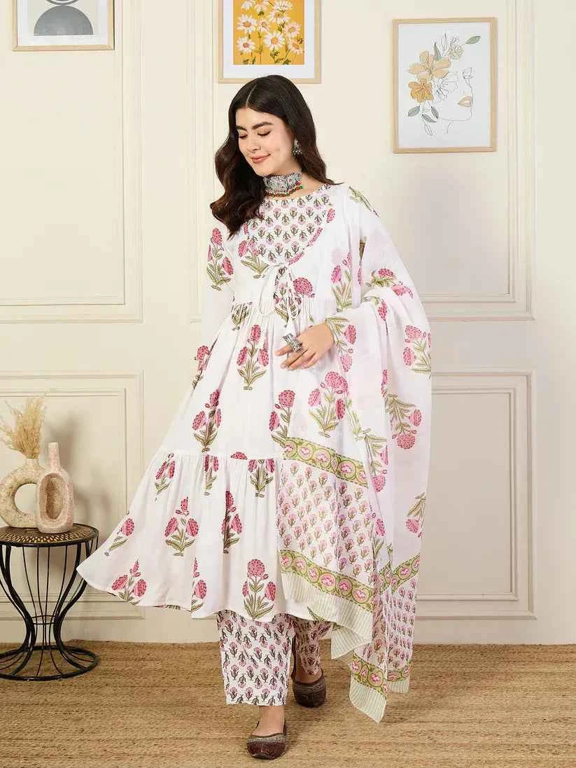 Gulbagh Tiered Anarkali Set