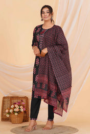 Blossom Noir Viscose Rayon Set