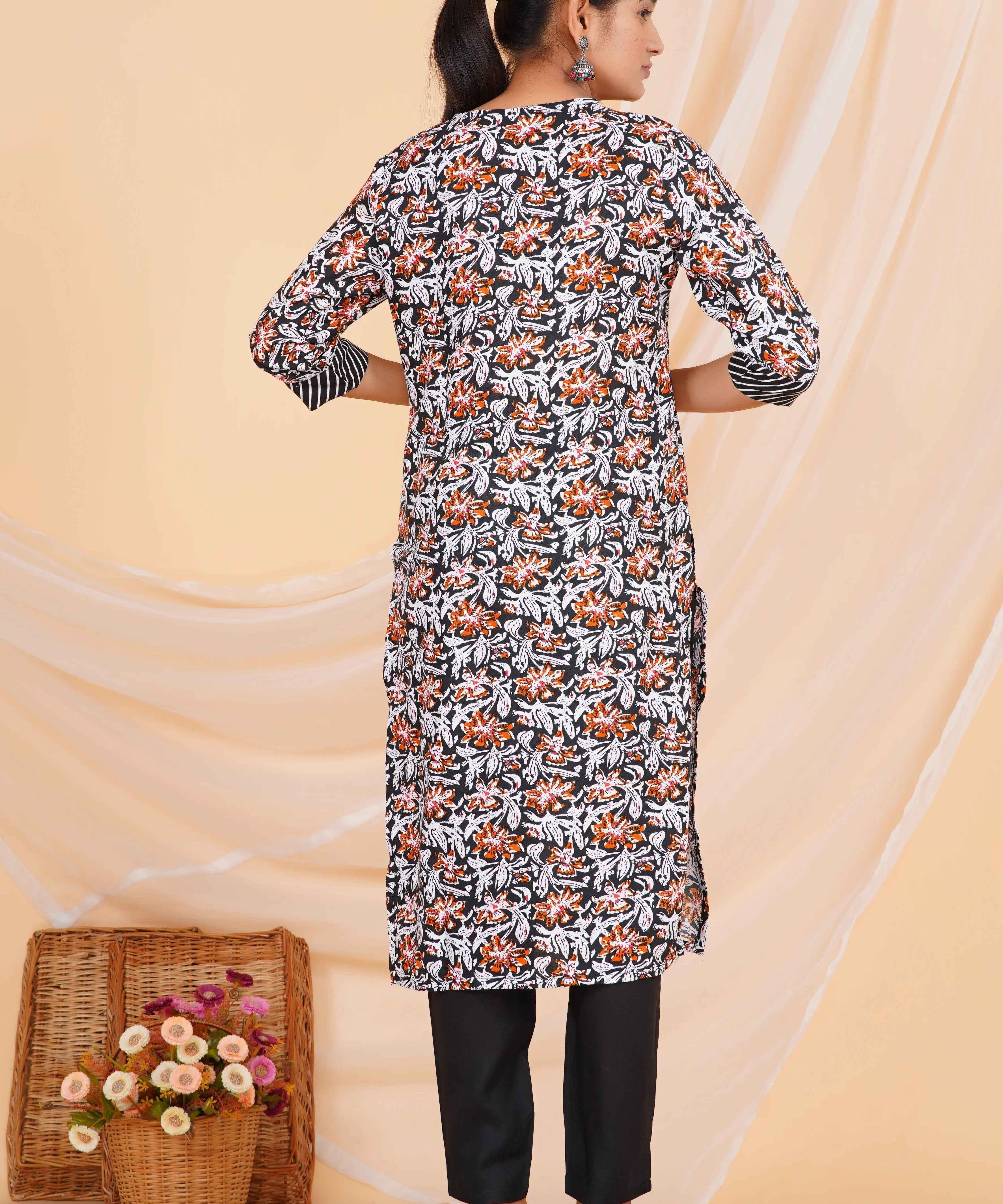 Dusk Garden Viscose Rayon Set