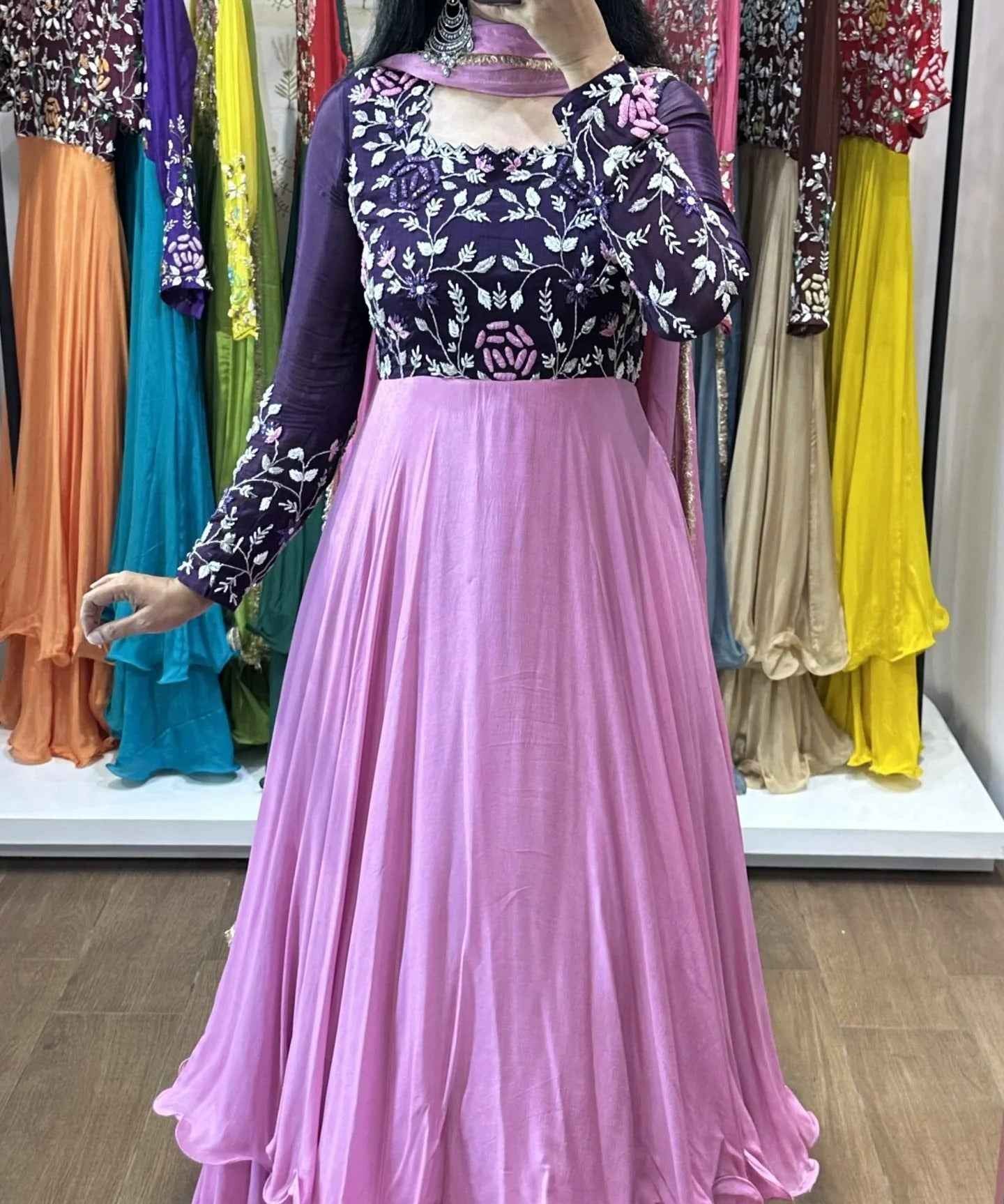 Nitya – Purple & Pink