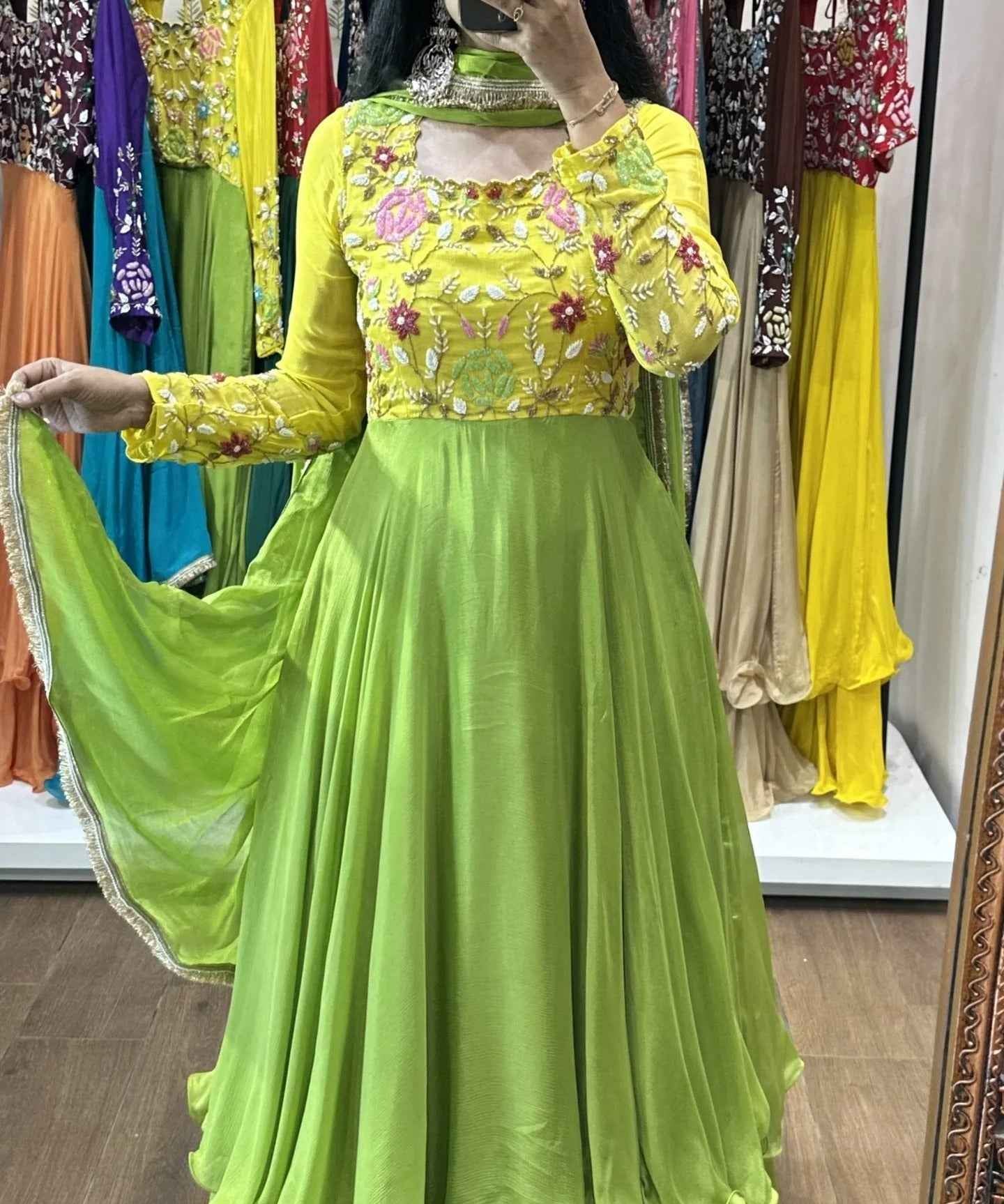 Nitya – Yellow & Green