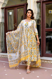 Marigold Sunshine Pure Viscose Suit Set