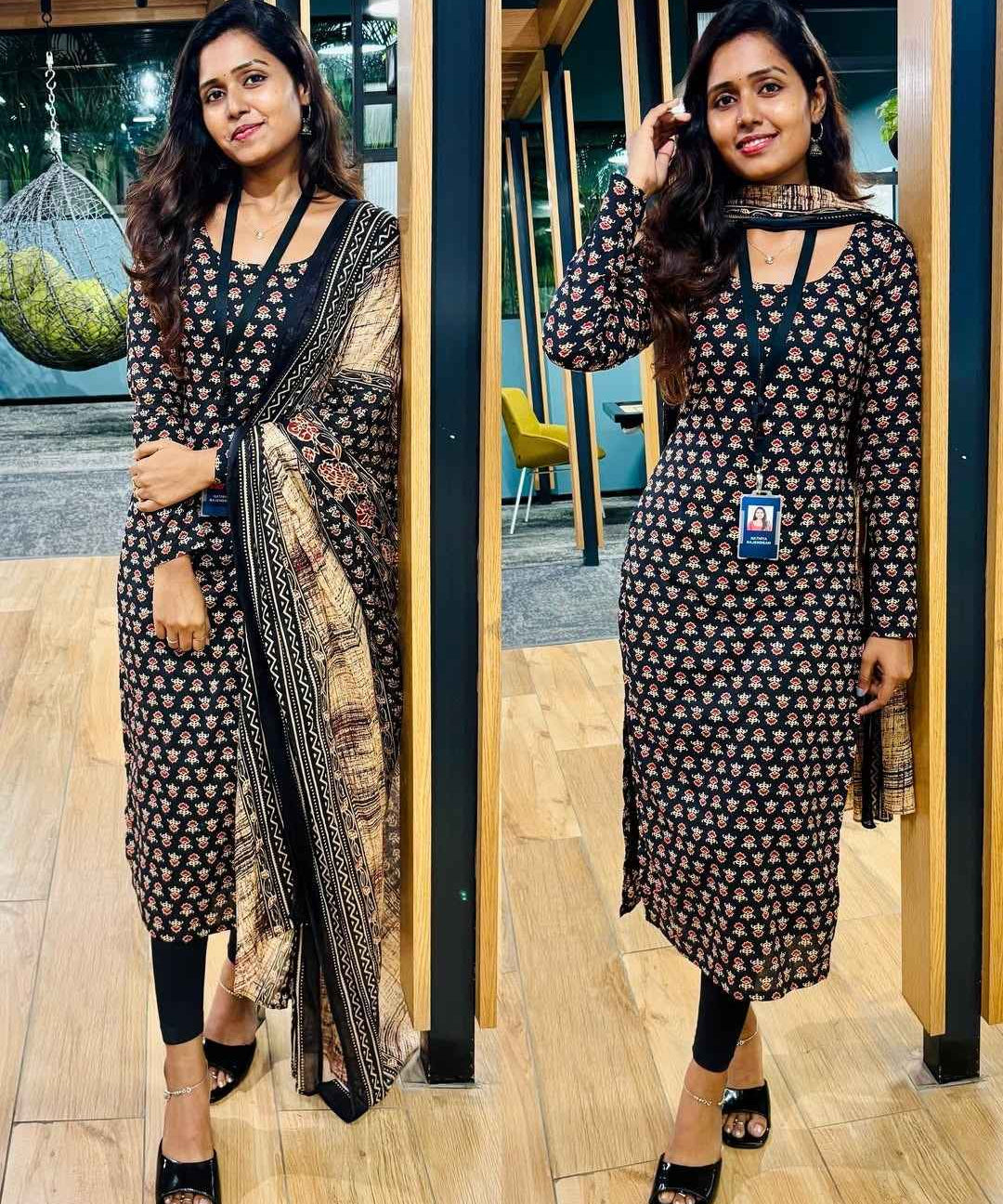 Beautiful Cotton Printed Kurti With Dupatta