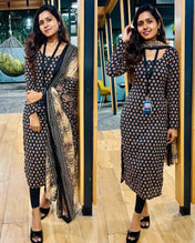 Beautiful Cotton Printed Kurti With Dupatta