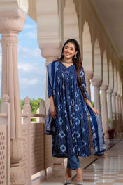 Indigo Blossom Pure Viscose Suit Set