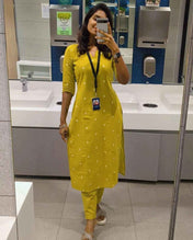 Beautiful Shade Pure Cotton Suit Set