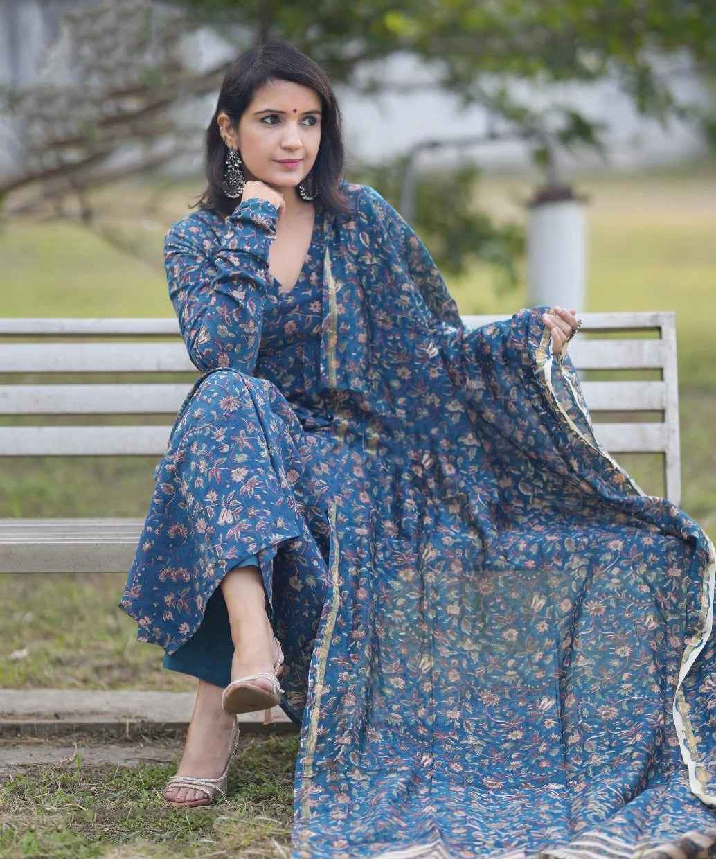 Bluebell Whisper Viscose Suit Set