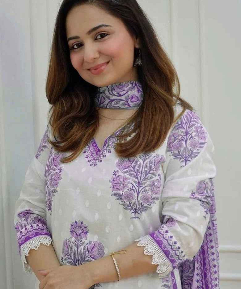 Lavender Mist Viscose Rayon Suit Set