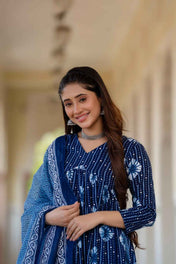 Indigo Blossom Pure Viscose Suit Set