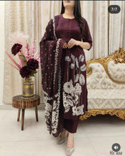 Plum Petals Cotton Suit Set