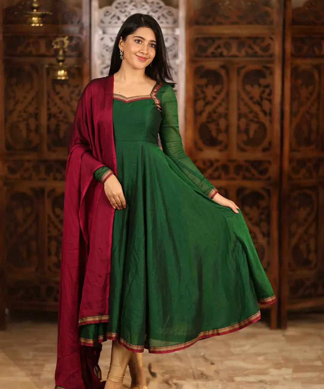 Thendral Pure Cotton Anarkali
