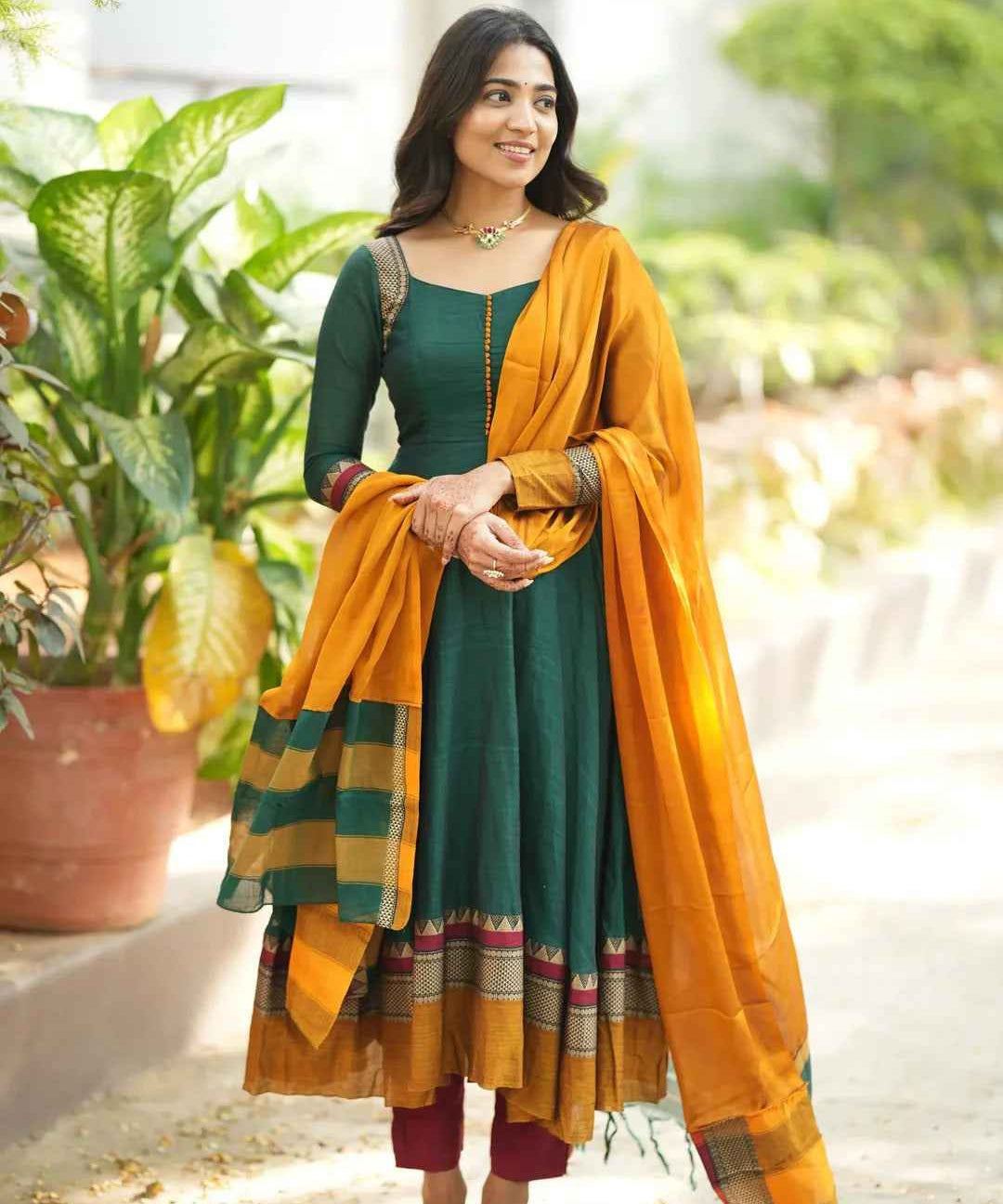 Shrungar Pure Handloom Anarkali