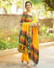 Pure Ikkat Cotton Salwar Suit Fully Stitched