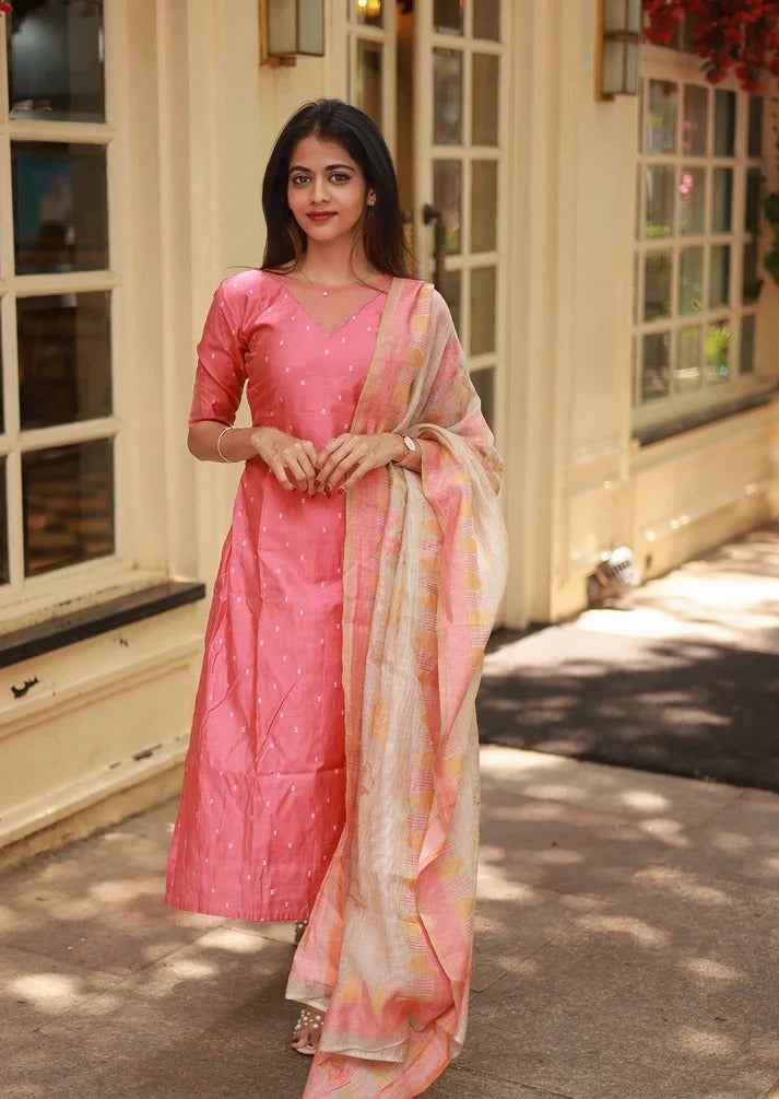 Pastel Poise Top & Dupatta Set