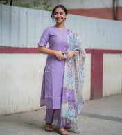 Raw Silk Co Ords With Kalamkari Dupatta