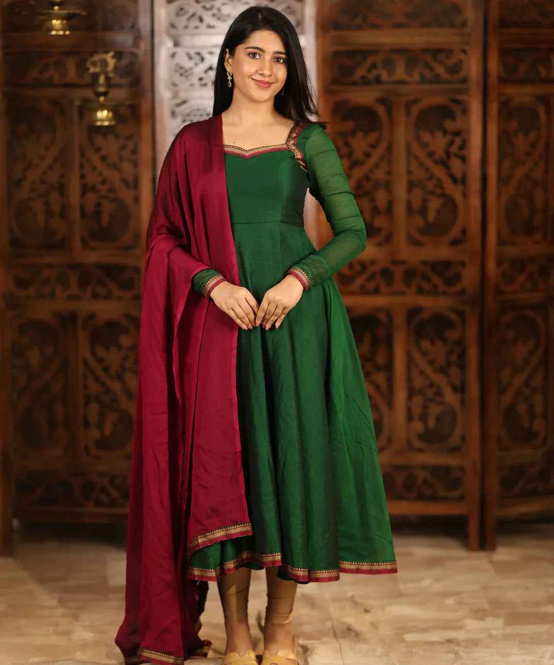 Thendral Pure Cotton Anarkali