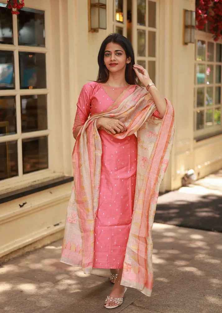 Pastel Poise Top & Dupatta Set