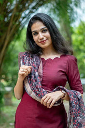 This Maroon Full Set Is Crafted Rich Vatican Silk Fabric