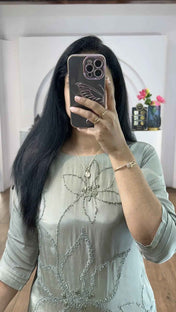 Gray KnotWork Co-Ord Set