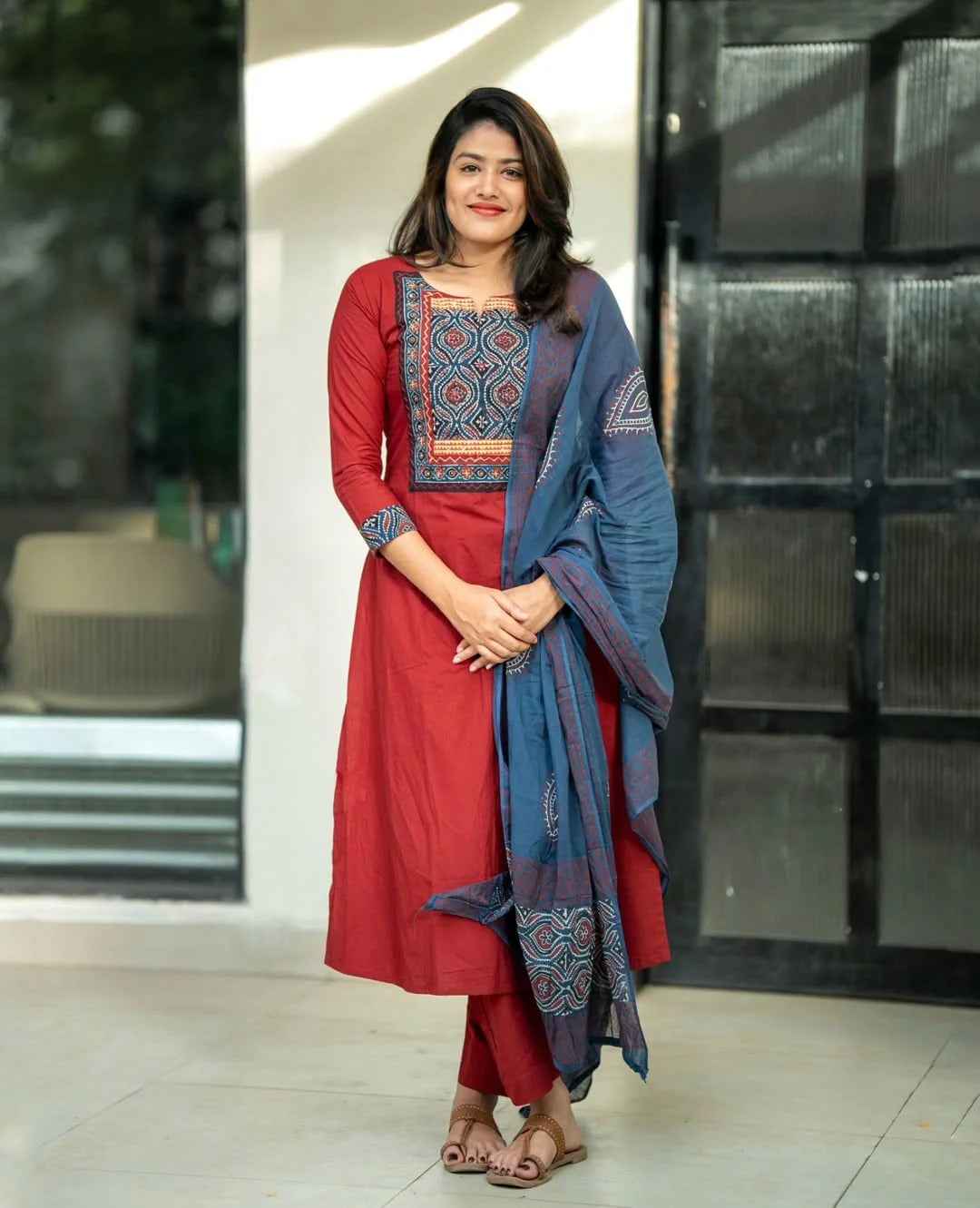 Breezy Cotton Ajrakh Set