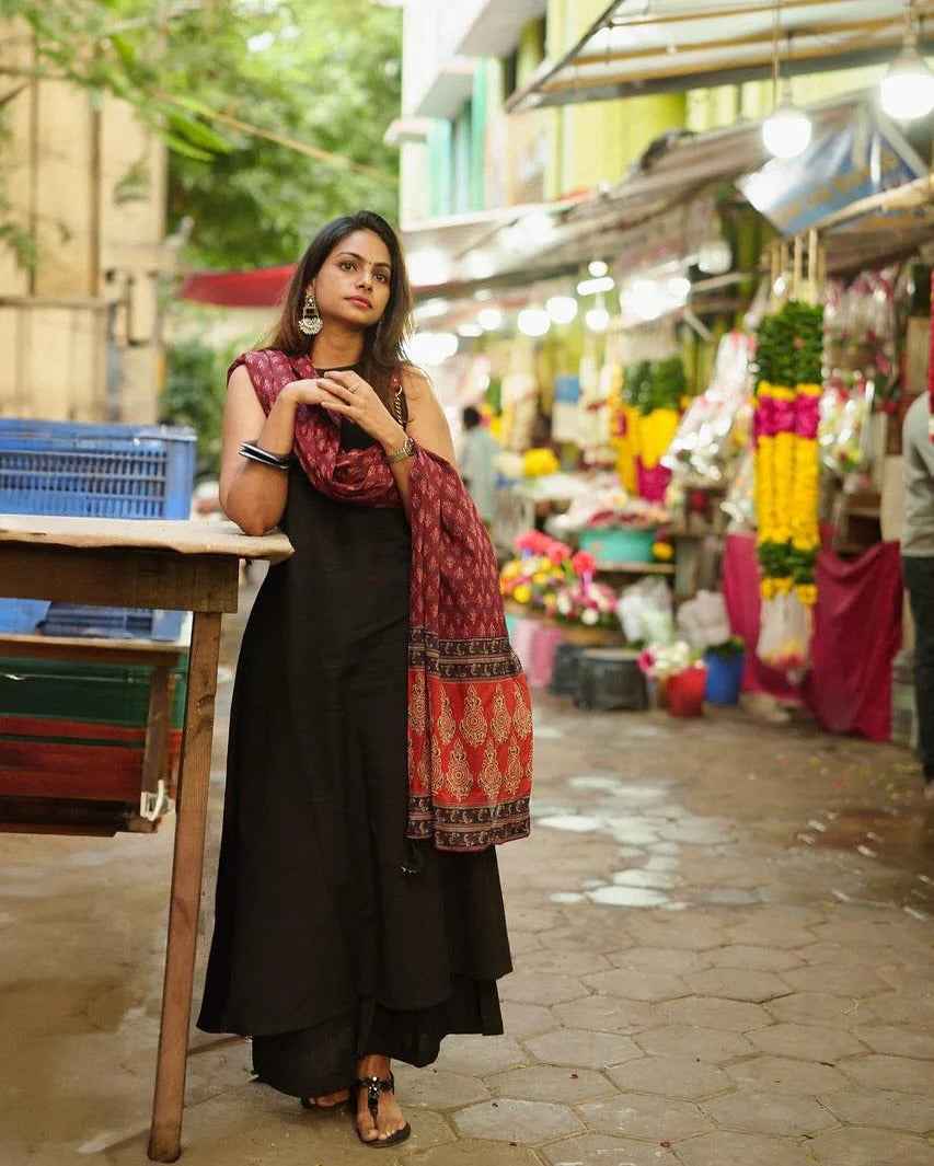 Khadi Cotton Halter-Neck Kurta set