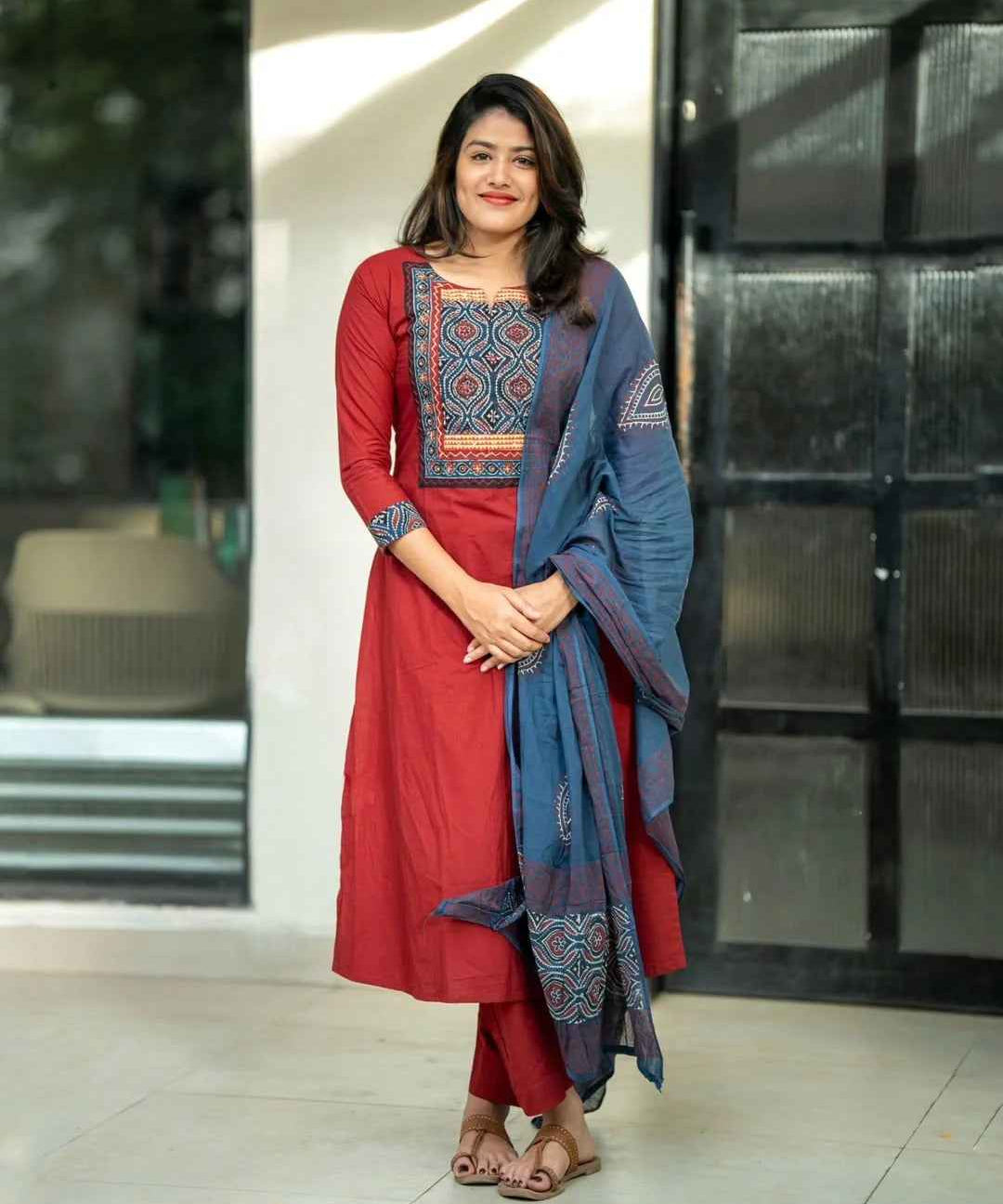 Breezy Cotton Ajrakh Set