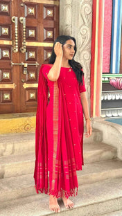 PURE COTTON SUIT SET WITH LINING