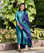 Pure South Cotton Mangalgiri Anarkali Set