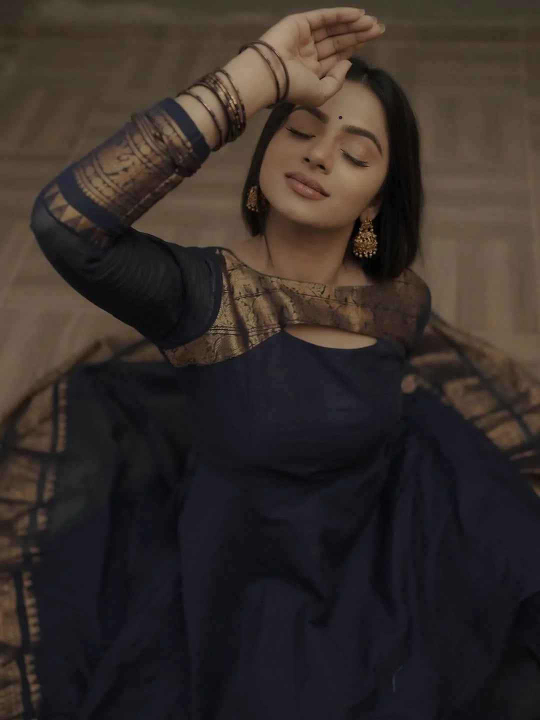 Signature Kanchi Cotton Anarkali & Dupatta