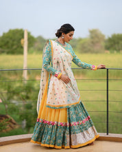 Adorable Multi Color Printed Navratri Wear Lehenga Choli