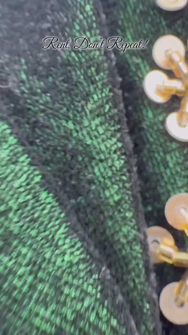 Wedding Wear Green Color Viscos Velvet Lehenga For Girls